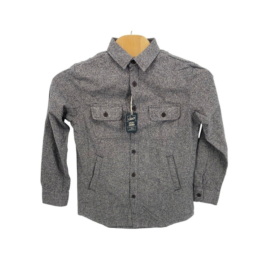 Grayers Outdoor Garments Mens Grey‎ Brushed Cotton Jaspe Shirt Jacket Shacket M